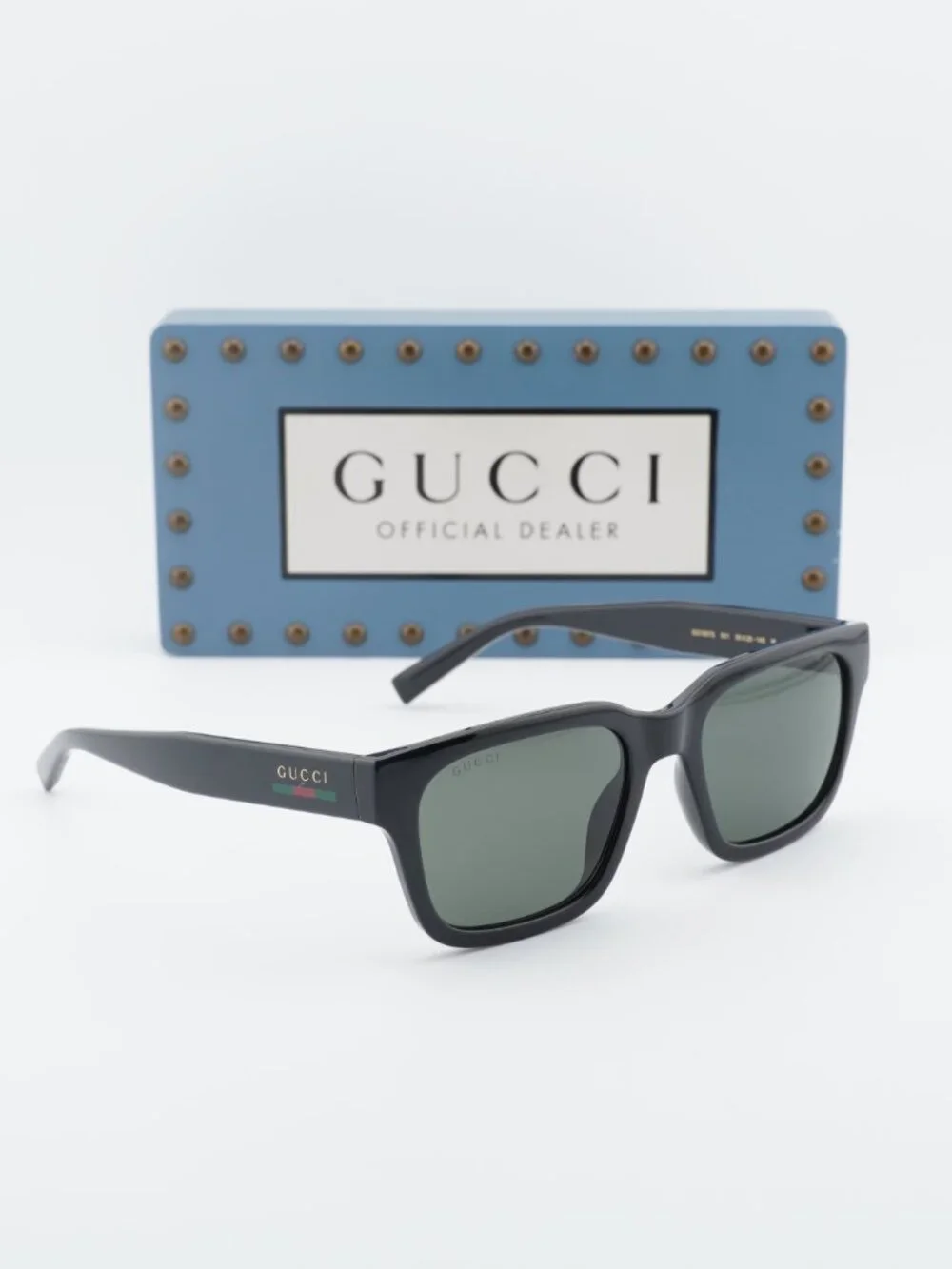 Gucci GG1857S 001 Square Sunglasses - Black\Grey